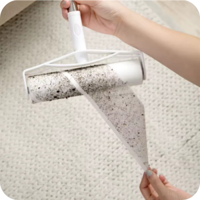 RODILLO ADHESIVO  SACA PELUSAS EXTENSIBLE  - SET 3 ROLLOS