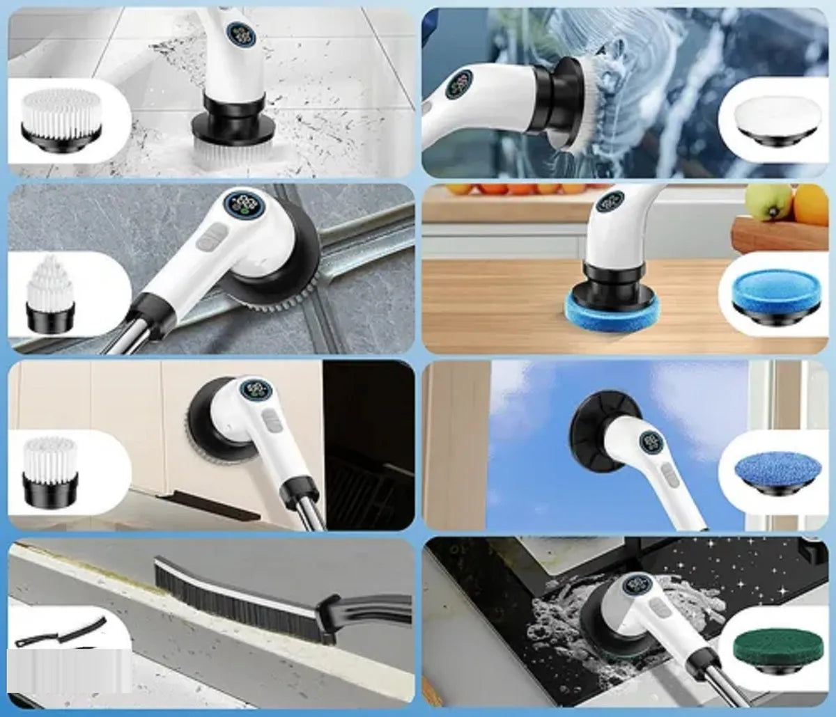 MULTICEPILLO ELÉCTRICO 9 EN 1 CON CABEZALES INTERCAMBIABLES