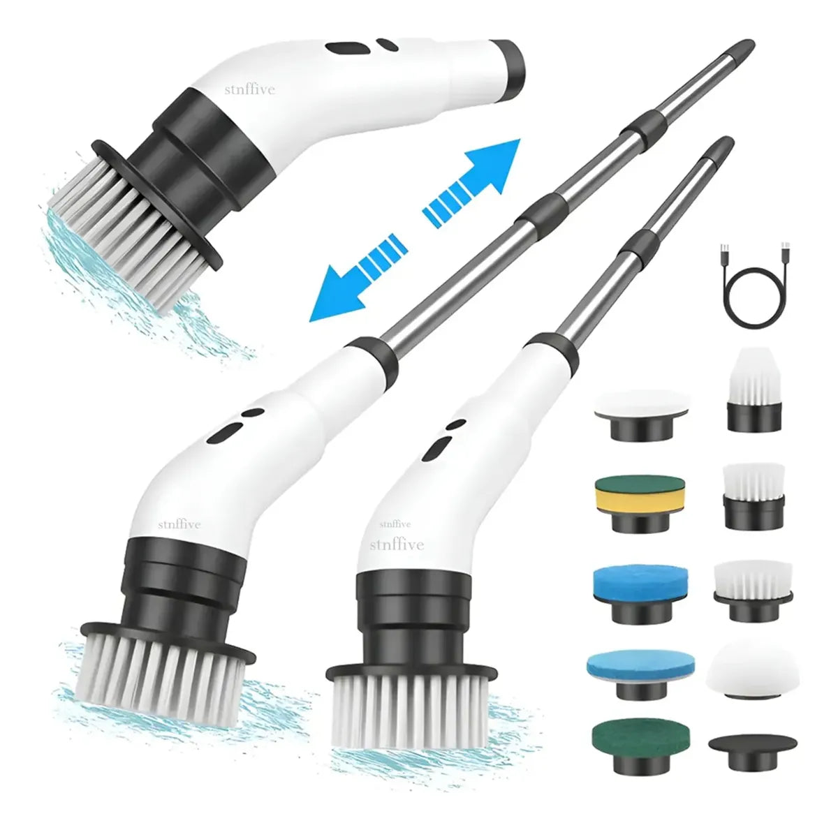MULTICEPILLO ELÉCTRICO 9 EN 1 CON CABEZALES INTERCAMBIABLES
