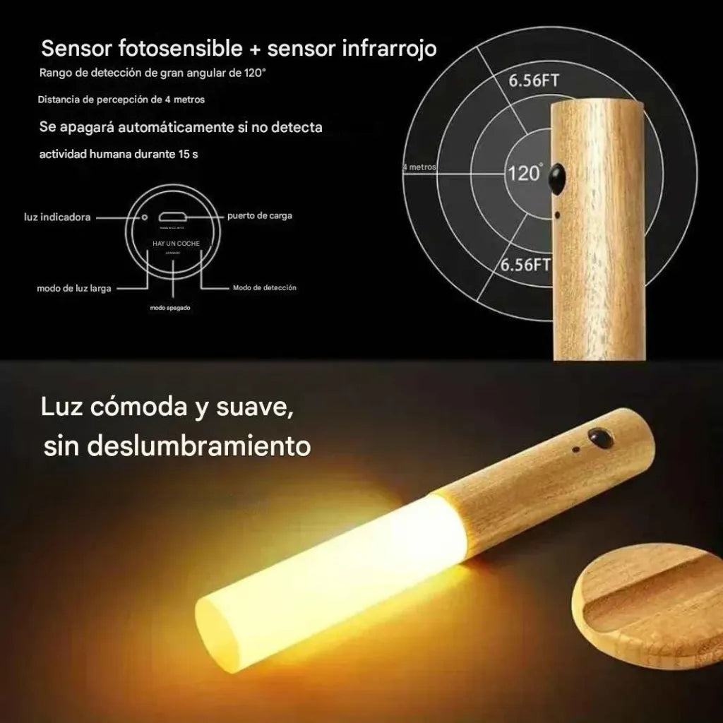 LÁMPARA NOCTURNA CON SENSOR DE MOVIMIENTO