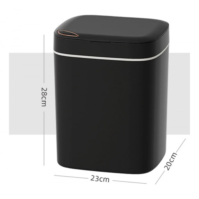 TACHO ESTÉTICO  DE BASURA PARA BAÑO CON SENSOR RECARGABLE