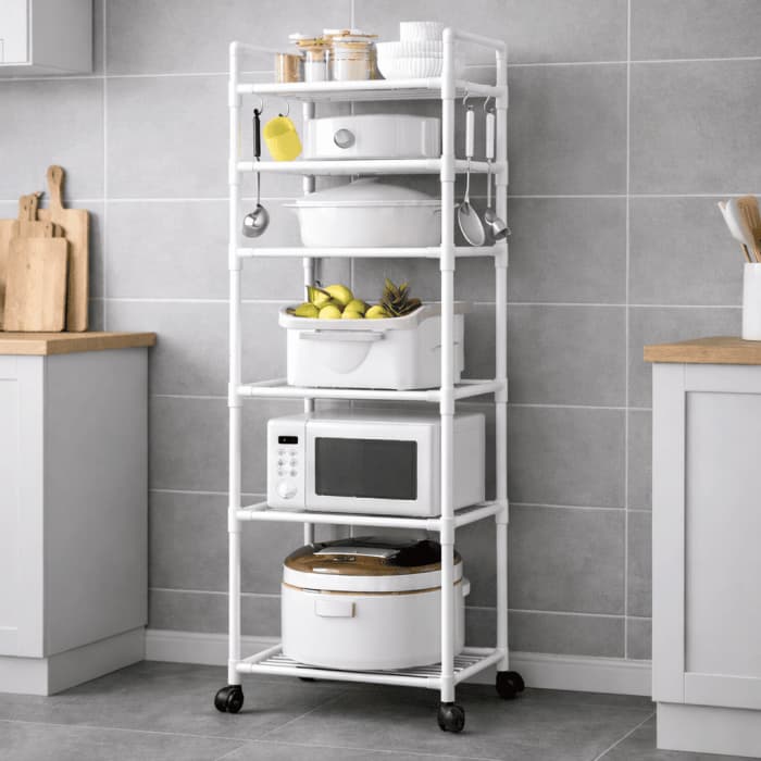 ORGANIZADOR RACK MUEBLE DE COCINA MULTIFUNCIÓN CON RUEDAS