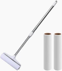 RODILLO ADHESIVO  SACA PELUSAS EXTENSIBLE  - SET 3 ROLLOS